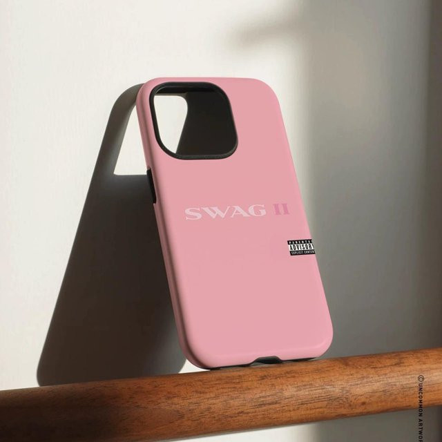 J-Justin Bieber SWAG II22 Handyhülle für iPhone 17 16 15 14 13 12 Pro Max Plus glänzende HD-Doppelschicht-Flüssighartschale in Weiß oder Pink - Bild 1