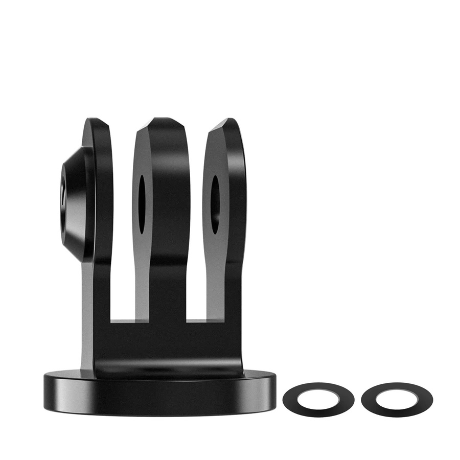 Mini-Stativ-Adapter mit 1/4 Zoll Schraubenloch und M5-Schraube für GoPro 13, Insta360 X5 und Osmo Action 6, schwarzer Selfie-Stick-Anschluss und erweitertes Einbeinstativ - Bild 3