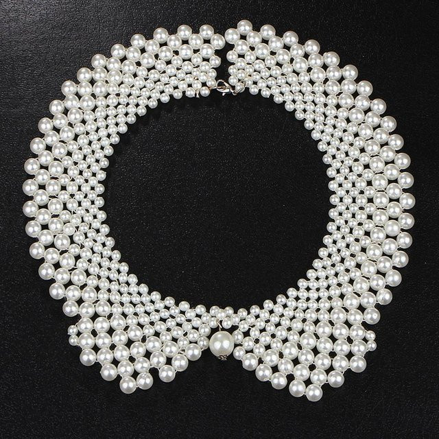 Choker Halskette, Perle, Weiß, Legierung, Damen - Bild 1