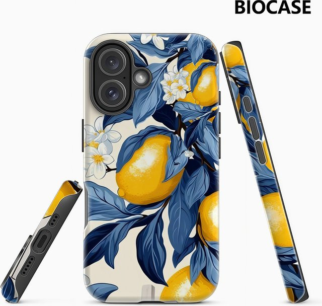 Gestreifte Vibes Handyhülle für Apple iPhone 17 16 15 14 13 12 Pro Max Plus mit doppelschichtiger Rückseite in Multicolour - Bild 1