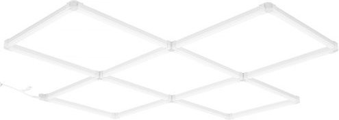 VEVOR LED Garage Lights 22000LM mit 6-Grid-System, quadratische Deckenleuchten in Kaltweiß 6500K für Werkstatt, Garage, Keller und Lagerhallen - Bild 1