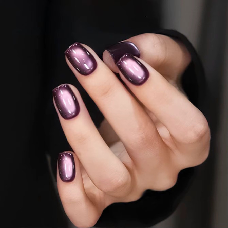 MIANEL Nagellack, Lila Katzenauge-Gel, 10 ml - Bild 3