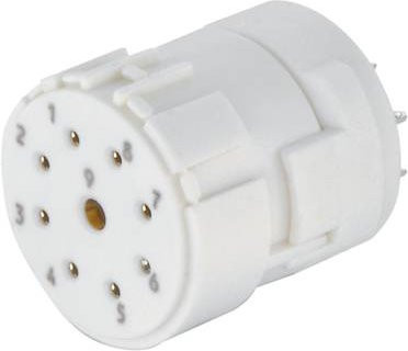HARTING M23 Einsatz 09151092702 mit 9 Polen in Weiß aus Kunststoff - Bild 1
