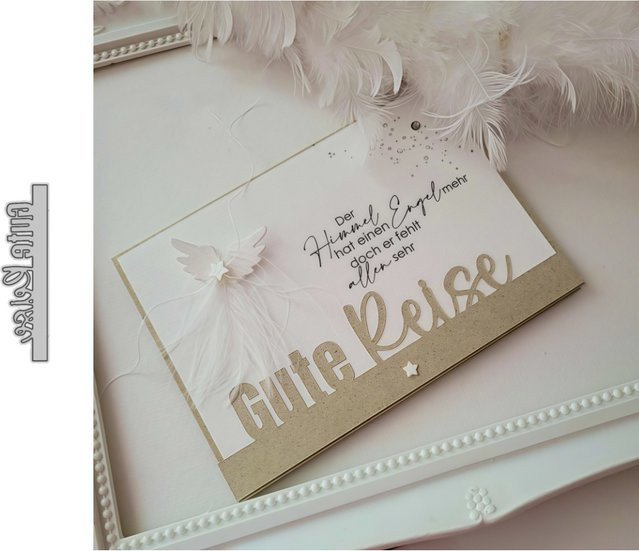 Metall-Stanzformen Gute Reise für DIY Scrapbooking und Kartenherstellung, Silber - Bild 1