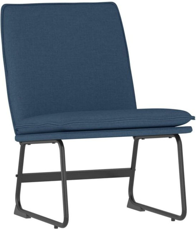 Modern Loungesessel von vidaxl in Blau aus Stoff und Holz, B/T/H: 52 x 75 x 76 cm - Bild 1