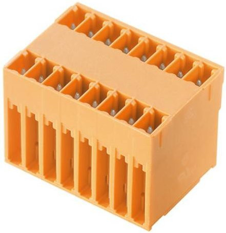 Weidmüller Stiftgehäuse-Platine BC/SC in Orange, 14 Polzahl, Rastermaß: 3.81 mm, 50 Stück - Bild 1