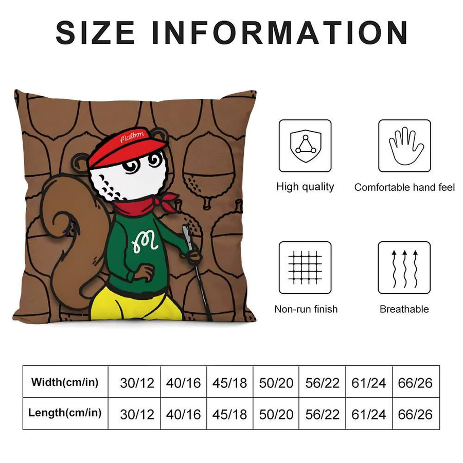 Freizeit M-Malbones Golf-Kissenbezug aus weichem Plüschstoff mit doppelseitigem Druck für dein Sofa oder als Dekokissen - Bild 5