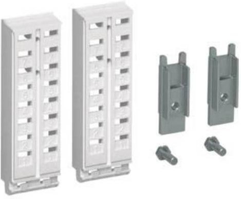 Hager Universeller Halter FZ800B für Abfangschienen, höhenverstellbar, Kunststoff, Weiß - Bild 1