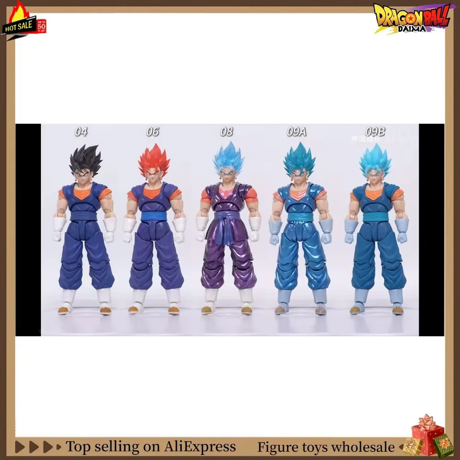 Bandai Dragon Ball SHF Super Saiyan SSJ Vegito Goku Vegeta Actionfigur - Bild 3