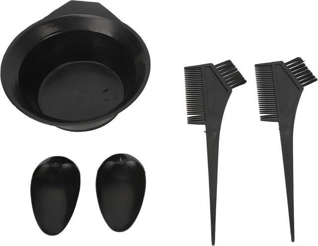 Shoemst Haarfärbe-Set mit Tönungsschale, Pinsel und Ohrschutz, Black - Bild 1