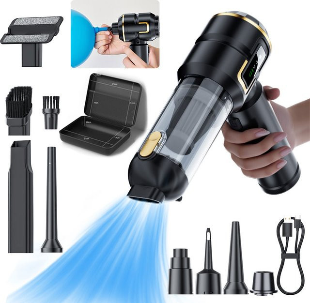 Storm 2 in 1 Autostaubsauger und aufblasbare Pumpe in Schwarz mit 80000 RPM - Bild 1