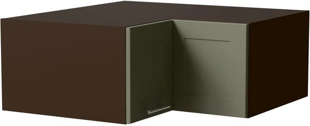 Feldmann-Wohnen Eckaufsatzschrank Oslo in Lava und Reed Green Matt mit Soft-Close-Türen, B/T/H: 90 x 36 x 90 cm - Bild 1