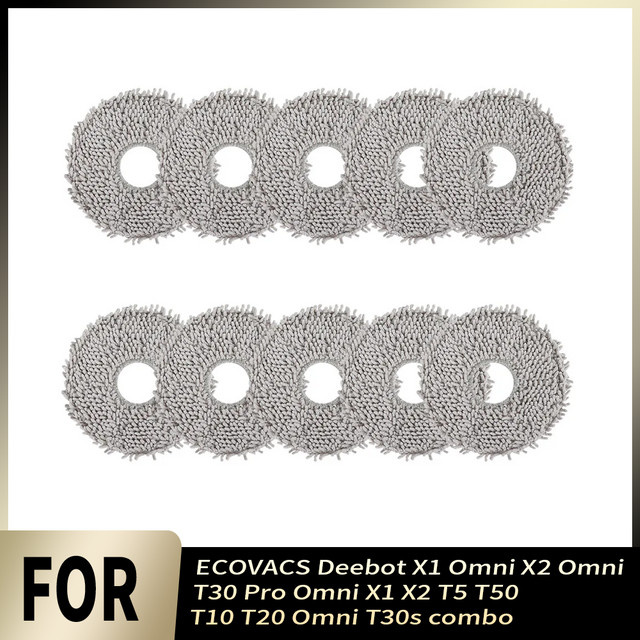 Antibakterielle Wischpads für ECOVACS Deebot X1 Omni, X2 Omni, T30 Pro Omni, T30s Combo, T10, T20, T5, T50 und X1, X2 - Bild 1