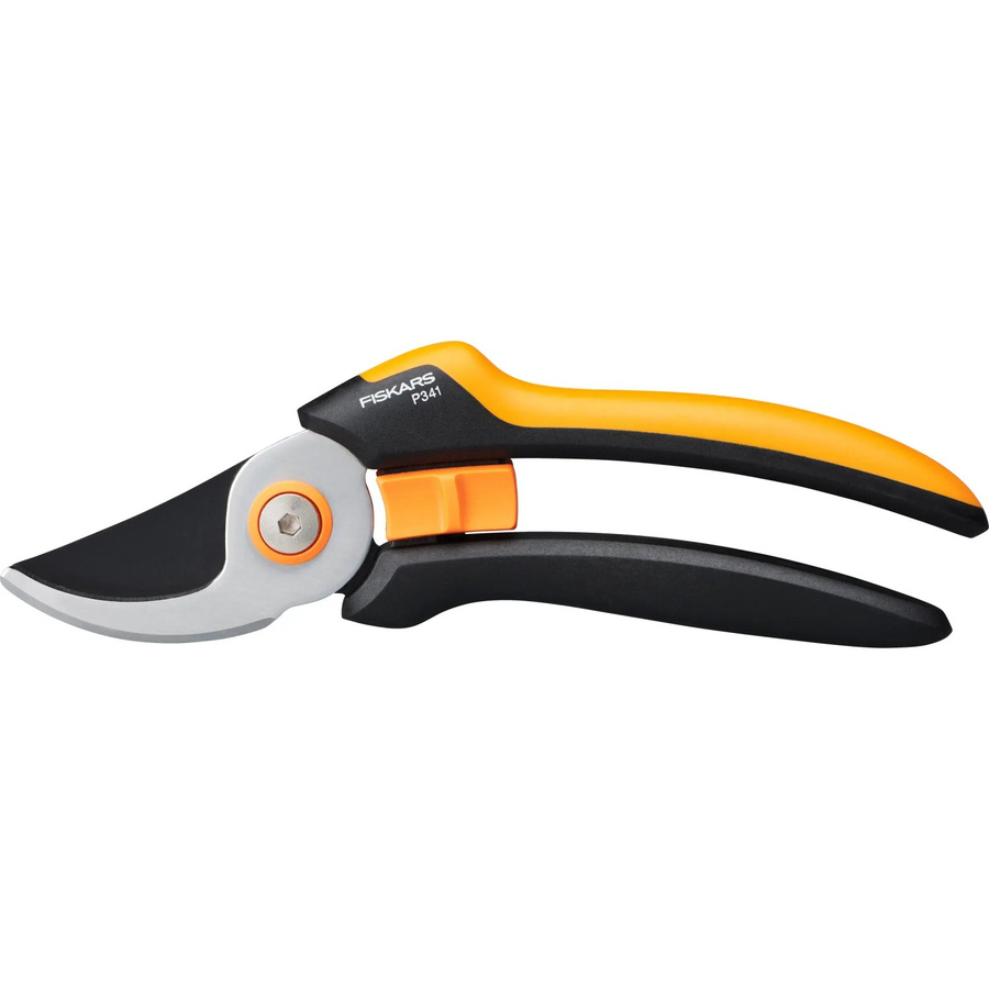 Fiskars Solid Bypass-Gartenschere P341 mit ergonomischem Griff in Schwarz-Orange - Bild 2