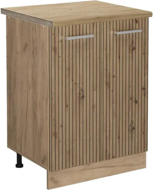 Vicco Küchenunterschrank R-Line Artisan-Eiche/Goldkraft Eiche, Breite: 60 cm - Bild 1