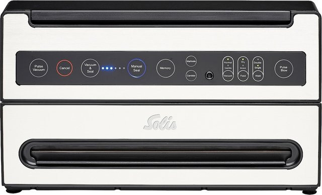 Solis VertiVac Plus Typ 5703 All-in-One-Vakuumiergerät mit doppelter Schweißnaht und Vakuumschlauch, mehrfarbig, L x B x H: 38 x 22,5 x 13 cm - Bild 1