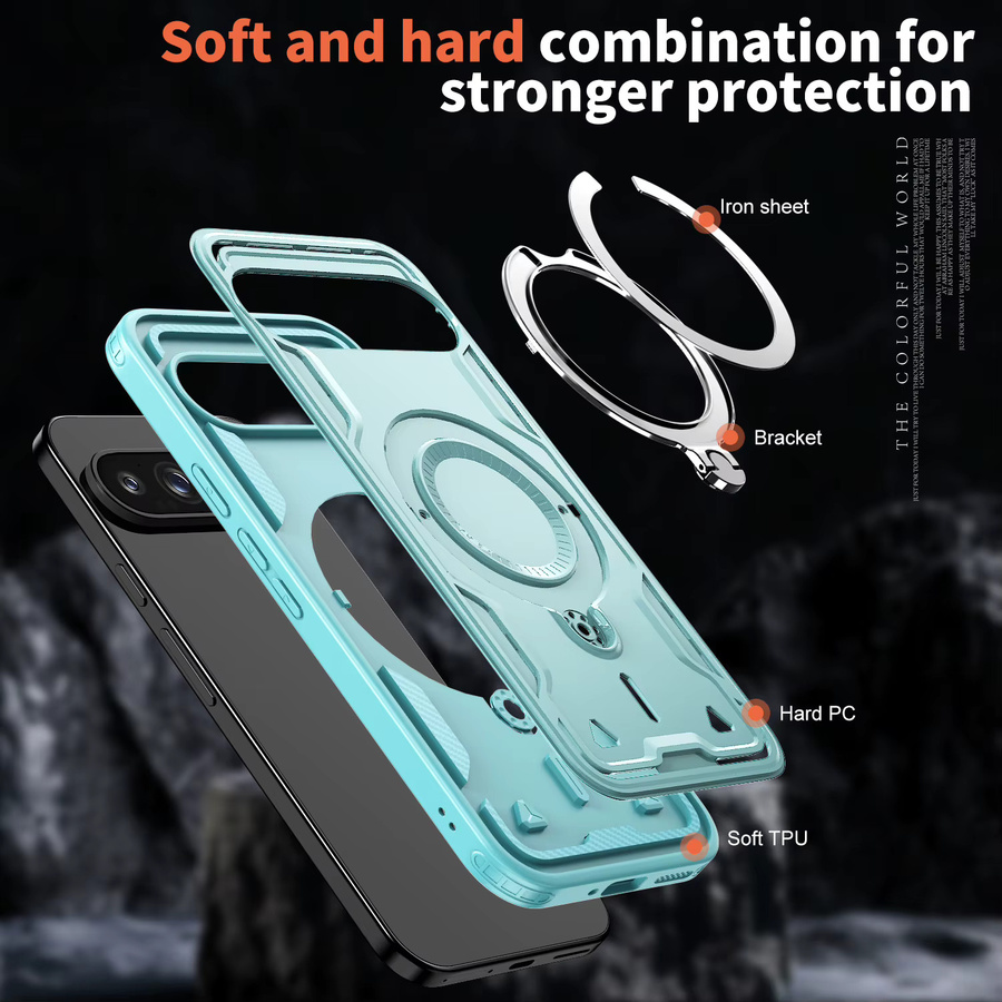 Robuste MagSafe Schutzhülle für Google Pixel 10, 9 Pro XL, 10A und 9A in Lila – Militärische Stoßfestigkeit mit magnetischer kabelloser Ladefunktion - Bild 4