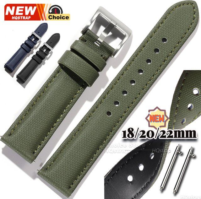 HQstrap Smartwatch-Armband, Canvas Nylon, Textil/NATO, Unisex - Bild 1