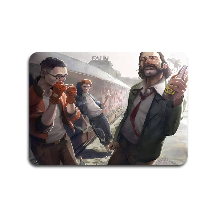Rutschfestes Mauspad im Disco Elysium Design, Mehrfarbig - Bild 7