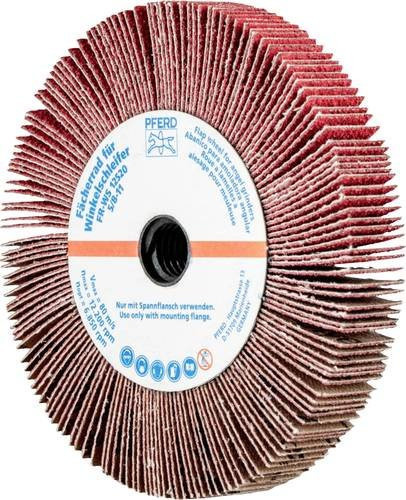 PFERD Lamellenschleifscheibe CO-COOL60 für Edelstahl, Farbe: Rot, Durchmesser: 125 mm, Dicke: 12,5 mm, 2er-Pack - Bild 1