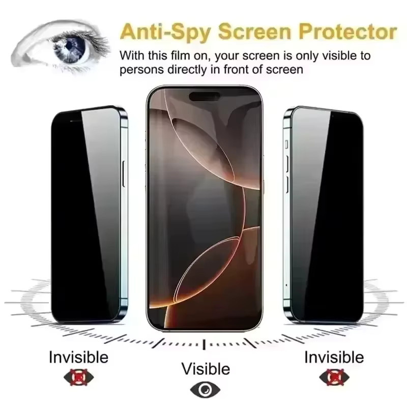 Samsung Anti-Spion Sichtschutz Displayschutz Glas für S25 S26 S24 Ultra S23 FE A56 5G A17 A55 A36 A26 A07 A54 A73 A53 A35 A25 transparent - Bild 2