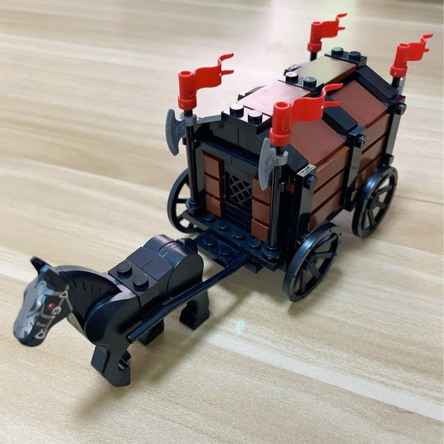 MOC Karren mittelalterlicher Streitwagen Gefängniswagen, Bausteine, ab 14 Jahren - Bild 1