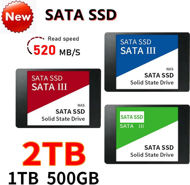 Lenovo SATA3 2,5 Zoll Interne SSD Hochgeschwindigkeits-SSD für Laptop und Desktop, Farbe: Rot - Bild 1