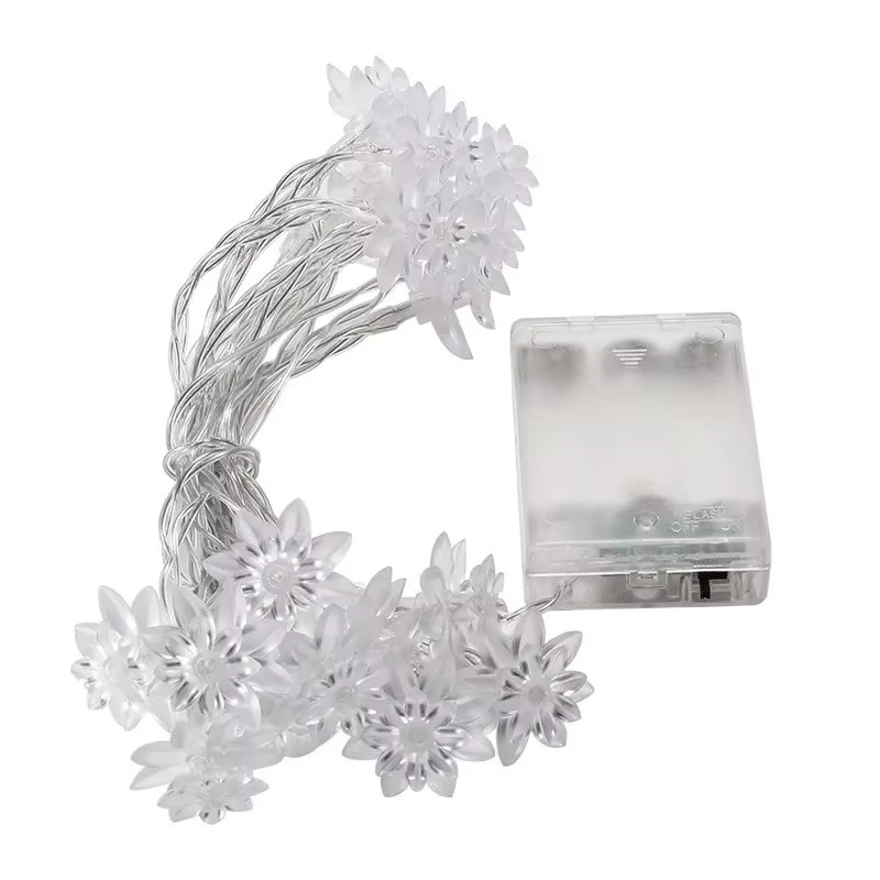 Wasserdichte Kirschblüten-Lichterkette mit LED für Party und Hochzeit, batteriebetrieben - Bild 6