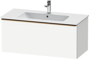 Duravit Waschtischunterschrank D-Neo wandhängend in Weiß matt, B: 101 cm, T: 46,2 cm, H: 44 cm - Bild 1