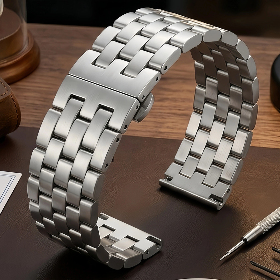 DUTRIEUX Uhrenarmband Edelstahl, Silber, Unisex - Bild 3