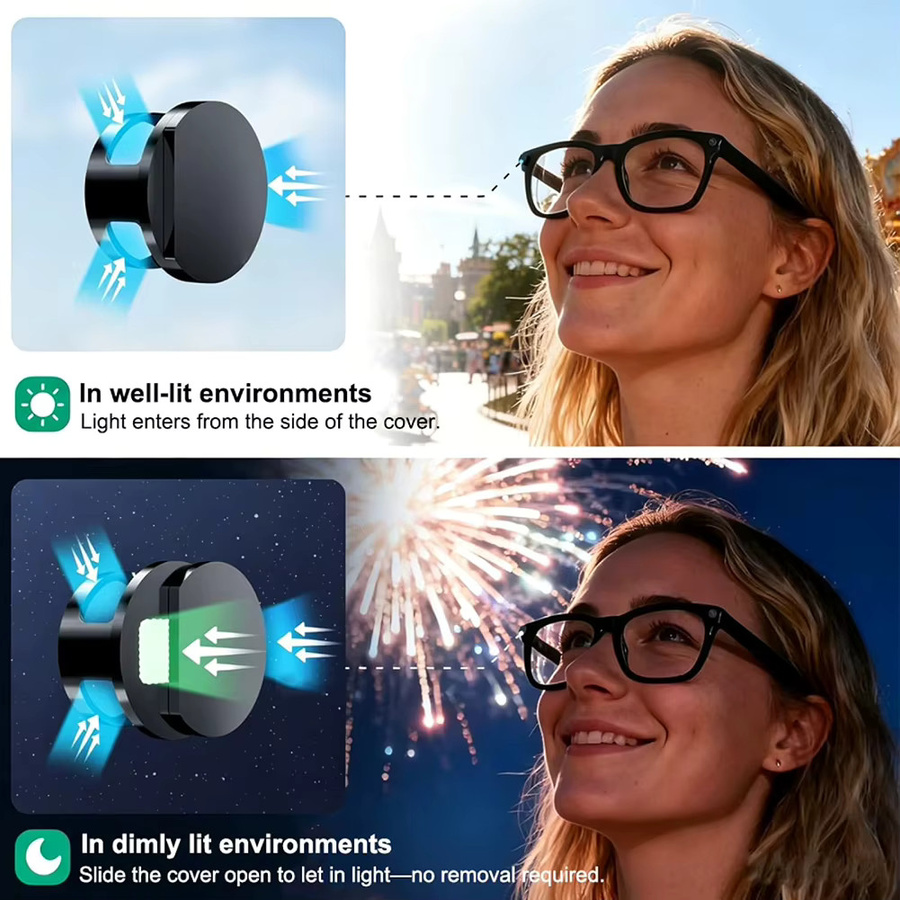 LED-Lichtblocker für Meta Smart Brillen als Kamera-LED-Abdeckung für Ray-Ban Meta in Schwarz zur Sicherung der Privatsphäre - Bild 3