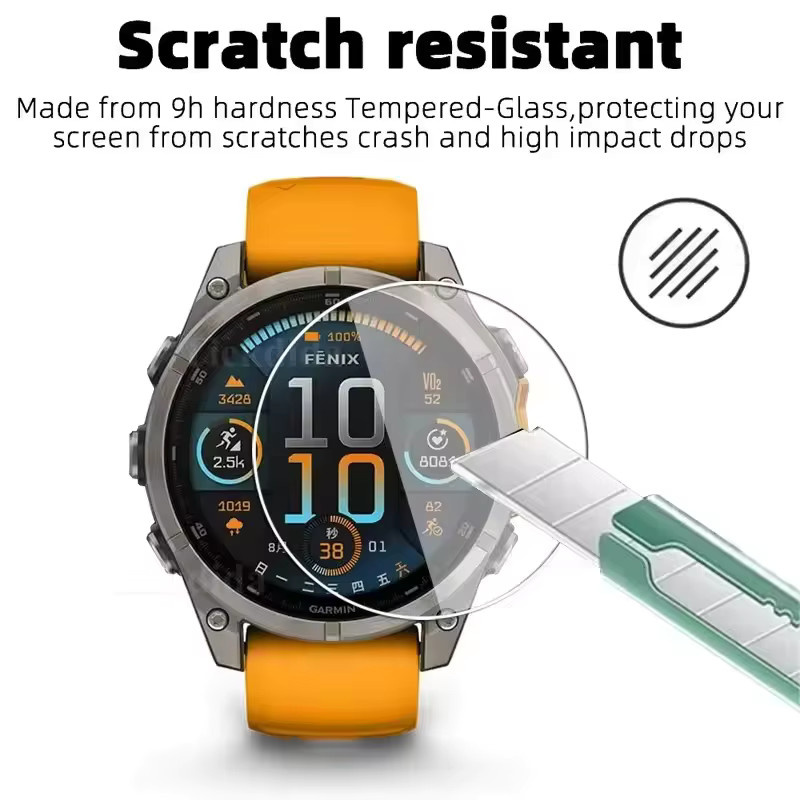 Garmin Uhren-Displayschutz, gehärtetes Glas, 3 Stück - Bild 2