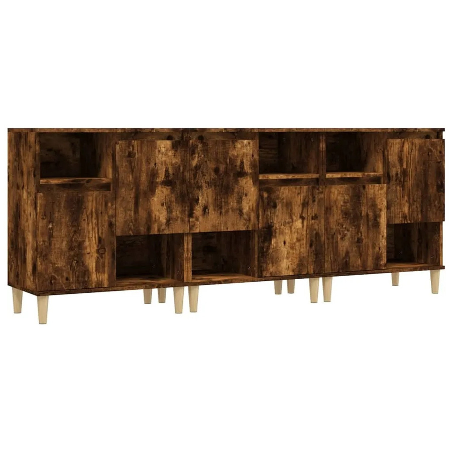 Set aus 3 Sideboards von vidaXL in Räuchereiche, Farbe Braun, B/T/H: 60 x 35 x 70 cm - Bild 2