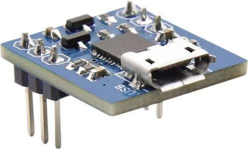 TRU COMPONENTS TC-9260976 Micro-USB Wandler in Blau - Bild 1