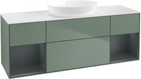 V&B Waschtischunterschrank Finion in Oliven mit Lackierung, Breite: 160 cm, Tiefe: 50,1 cm, Höhe: 50,1 cm - Bild 1