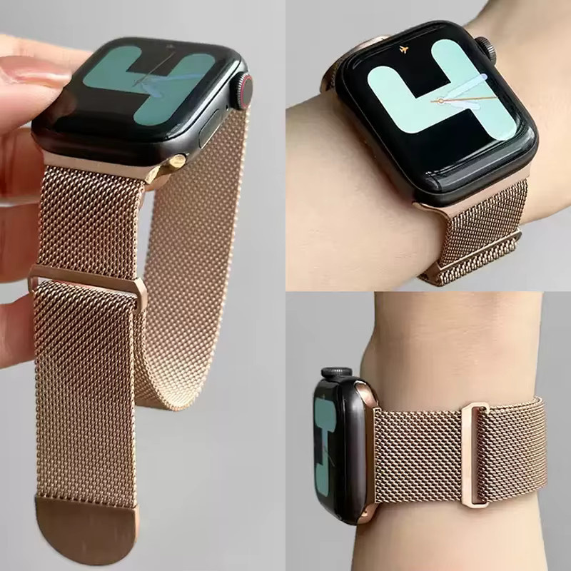 Milanaise-Schlaufe Uhrenarmband Edelstahl, Unisex - Bild 3