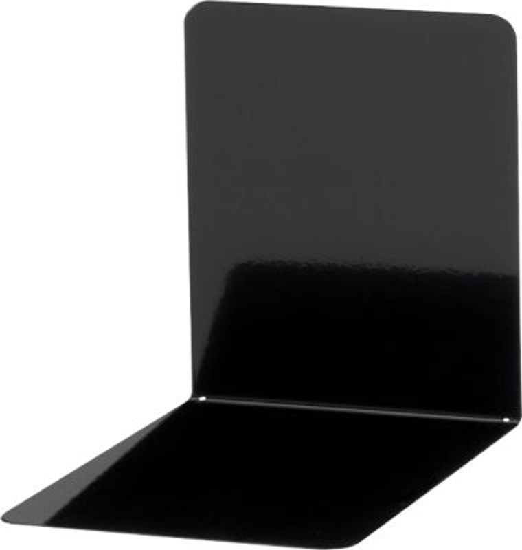 Magnetische Buchstützen von MAUL im 2er-Set, schwarz, geometrisches Metall-Design in L-Form - Bild 2