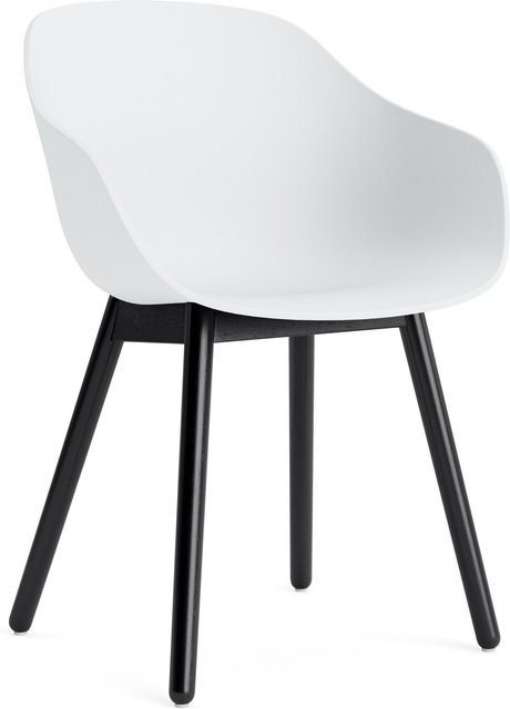 HAY About A Chair AAC 212 Armlehnenstuhl mit Holzgestell in Weiß - Bild 1