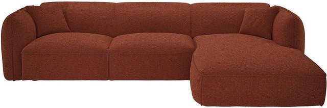 Maison Céphy Ecksofa Camilio in Terracotta, L-Form, Breite: 272 cm - Bild 1