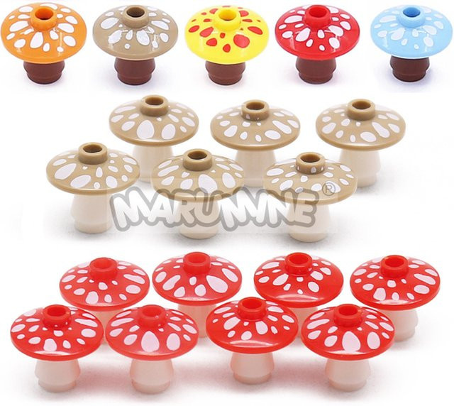 Marumine Pilz Bausteine, 40-teiliges Set, Natur, Bunt / Mehrfarbig - Bild 1