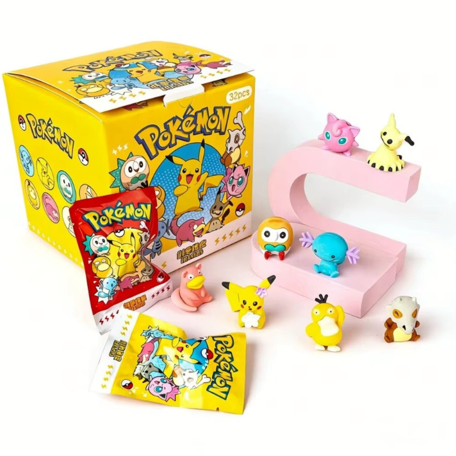 Bandai Pokemon Überraschungs-Radiergummi Set in Mehrfarbig für Kinder - Bild 2