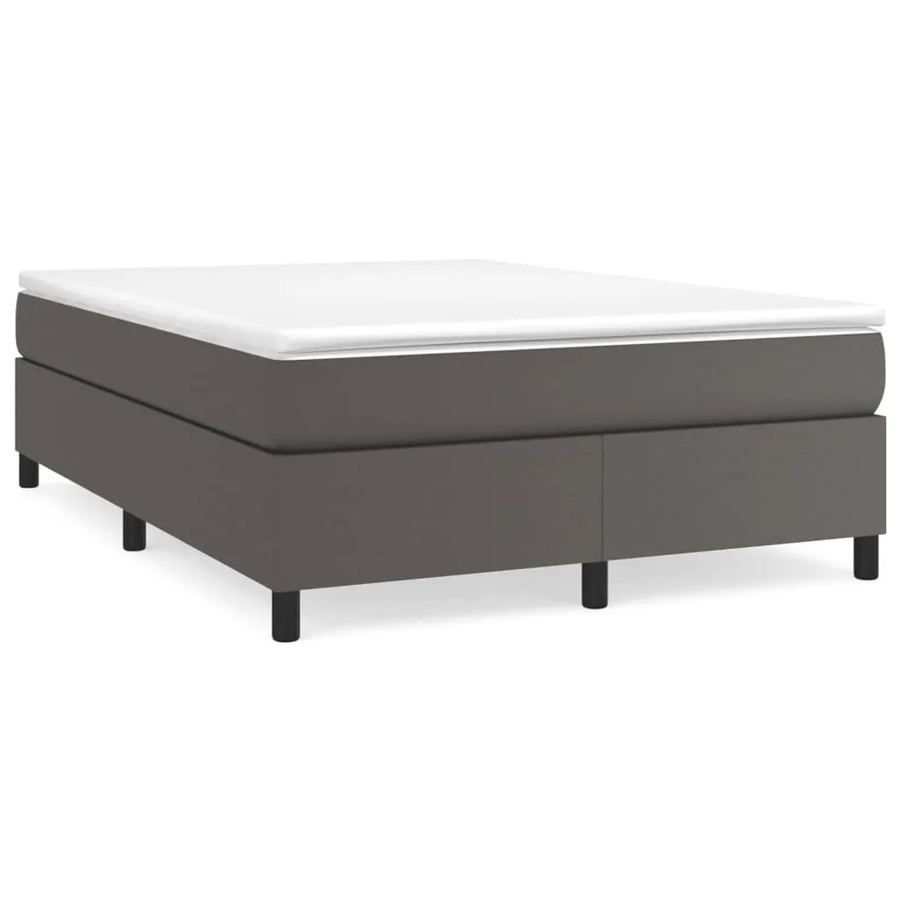 vidaXL Boxspringbett in Grau aus Kunstleder mit B/T/H: 140 x 200 x 35 cm - Bild 2