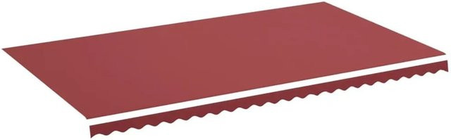 vidaXL Markisenbespannung aus Polyester in Burgunderrot, B x H: 6 x 3,5 m - Bild 1