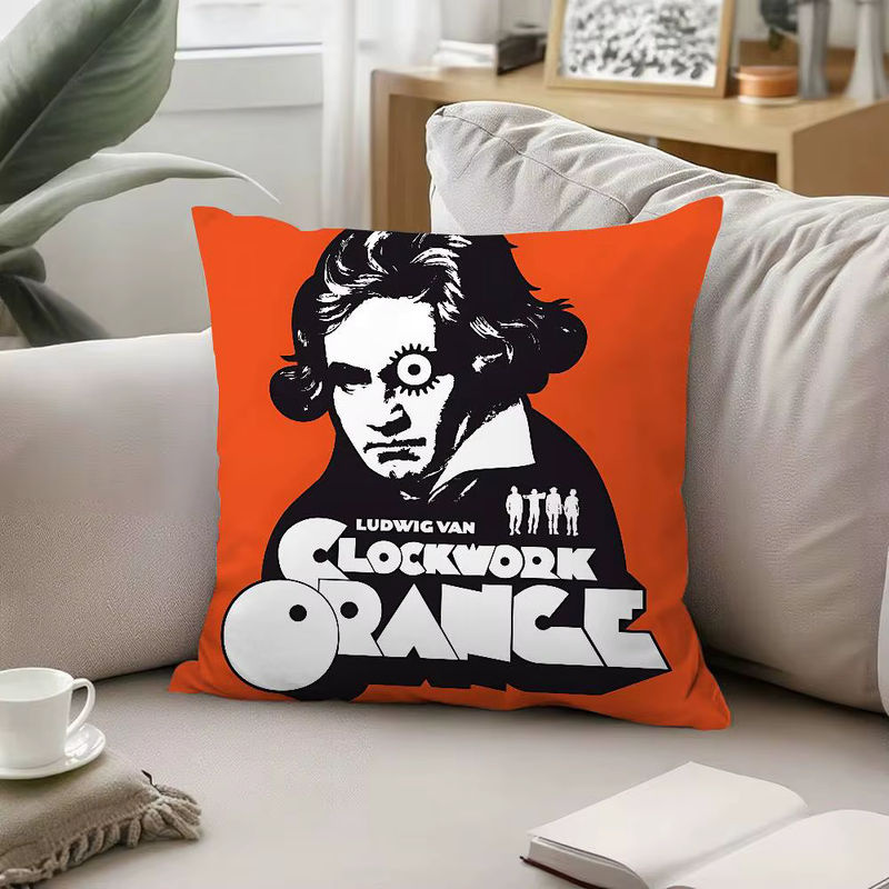 52TOYS Kissenbezug A Clockwork Orange mit bedrucktem Muster in Orange, 40 x 40 cm - Bild 6