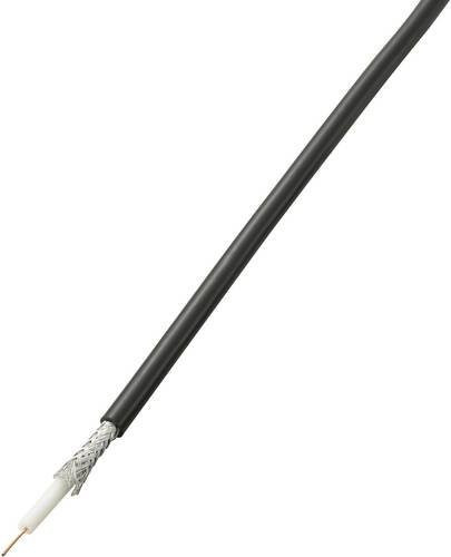 TRU COMPONENTS Koaxialkabel RG58 75 Ohm 52 dB Schwarz Durchmesser: 5 mm, Länge: 25 m - Bild 1
