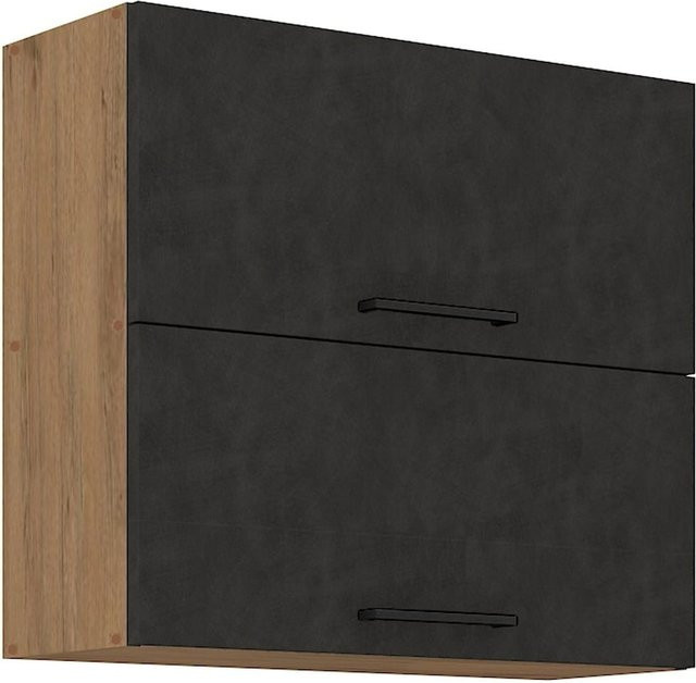 Vigo Hängeschrank Lancelot Matera in Grau mit Eiche-Optik, Breite: 80 cm - Bild 1