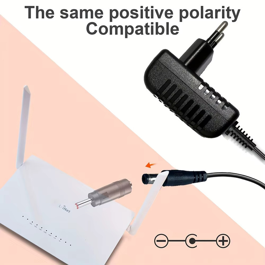 8er Set Universal AC DC Netzteil Adapterstecker Tipps für Lenovo Thinkpad Laptops, Schwarz, 5,5mm x 2,1mm - Bild 3