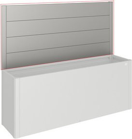 BIOHORT Sichtschutzelement DaVinci aus Metall in Grau, H x B: 91 x 201 cm - Bild 1