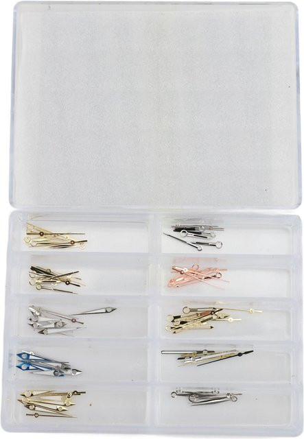 Neoglint Uhrzeiger Set, Metall, Weiß, Unisex - Bild 1