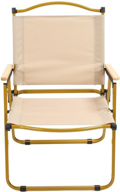 Faltbarer Campingstuhl von OutsideWorld aus wasserdichtem Oxford-Gewebe in Beige - Bild 1